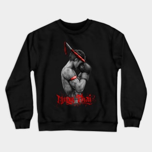 Muay Thai Boxing Fighter Crewneck Sweatshirt